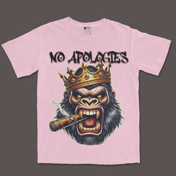 No Apologies” Crowned Beast Tee – Rule Loud. Rule Proud.