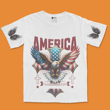 T-SHIRT / AMERICA FAITHFUL AND FREE