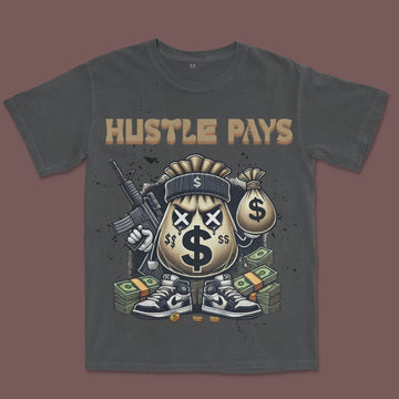 T-SHIRT / Hustle Pays – Stack or Starve Edition