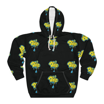 Unisex Pullover Hoodie BLACK (AOP) _ DSK