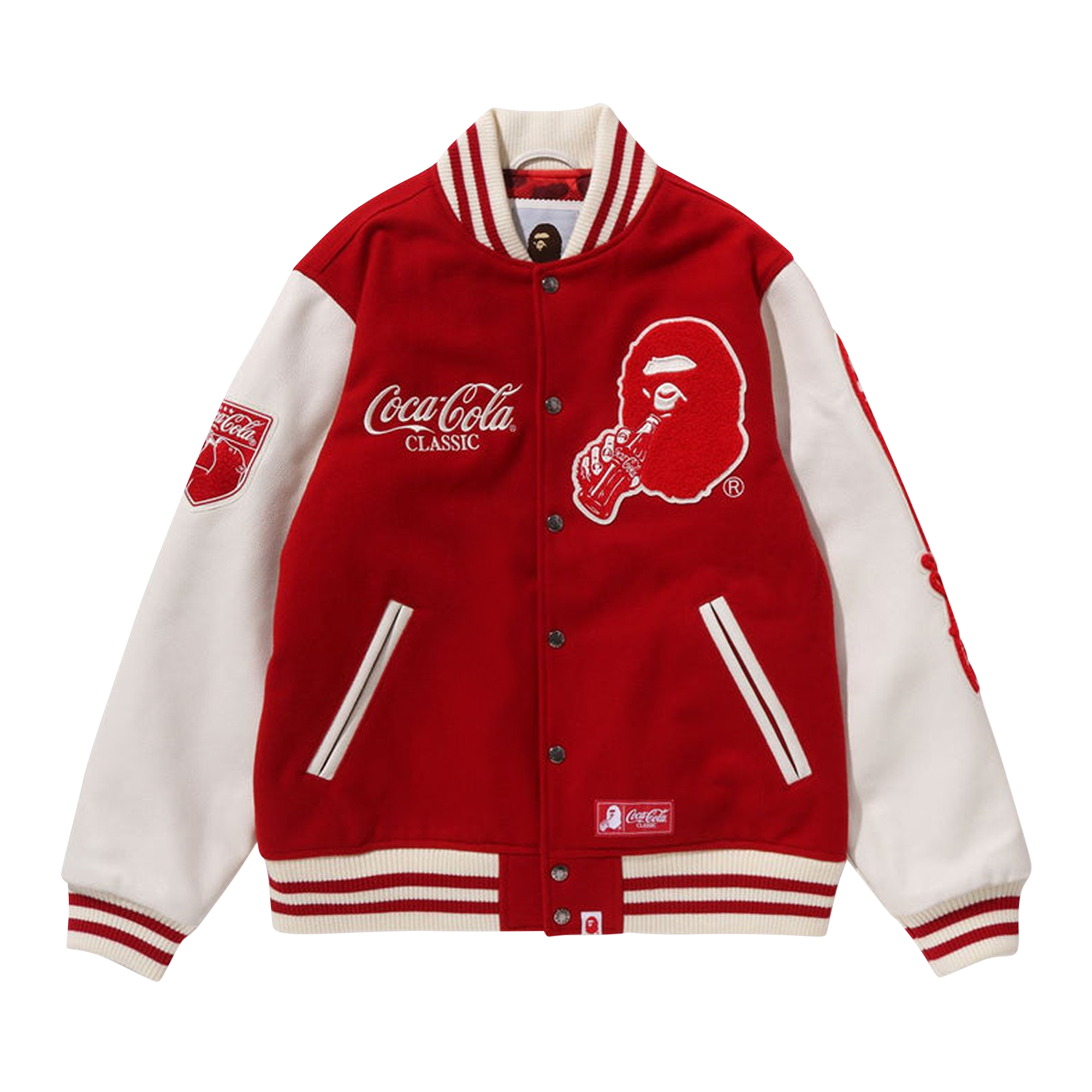 BAPE x Coca-Cola Varsity Jacket 'Red'