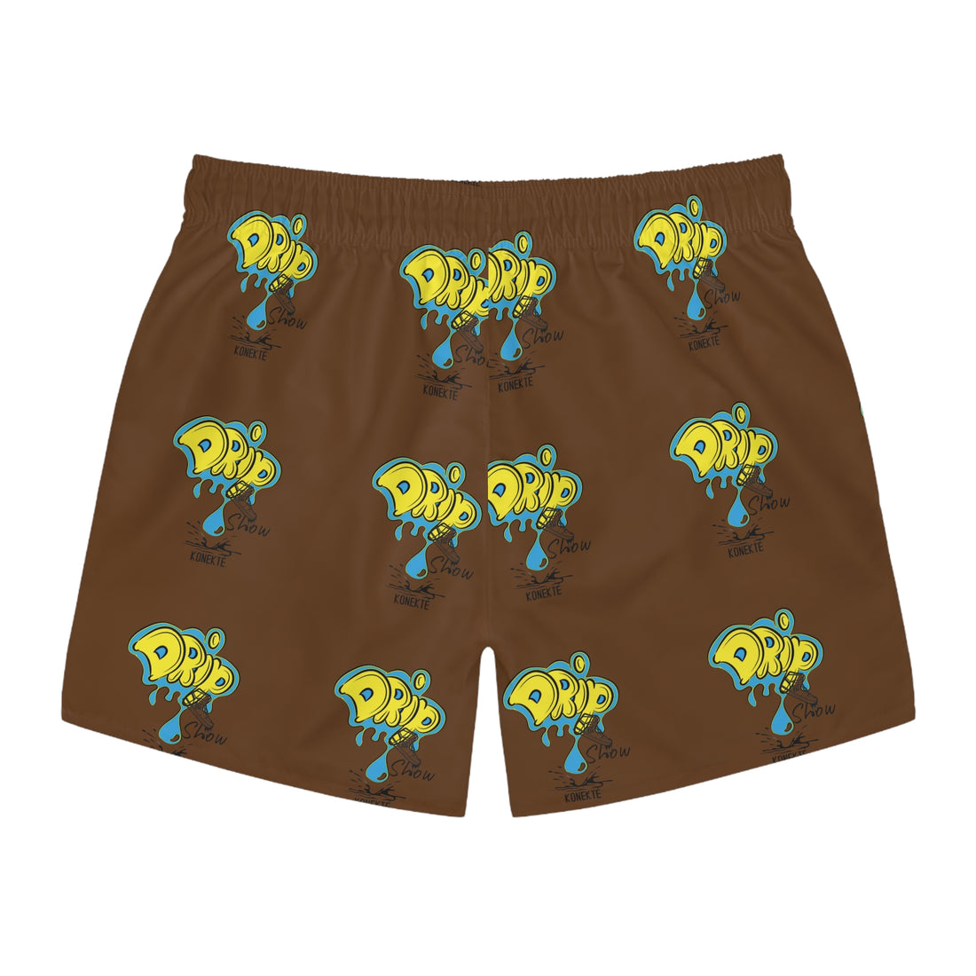 Swim Trunks LOGO ALL AREA BROWN (AOP) _ DSK