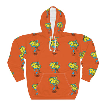 Unisex Pullover Hoodie ORANGE (AOP) _ DSK