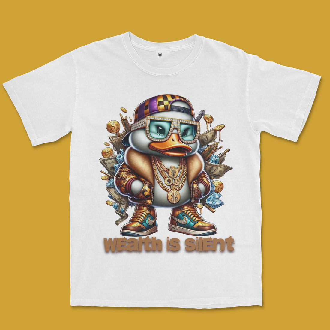 T-SHIRT WEALTH IS SILENT