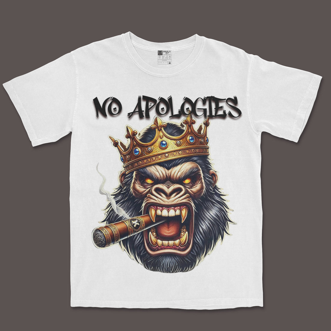 No Apologies” Crowned Beast Tee – Rule Loud. Rule Proud.
