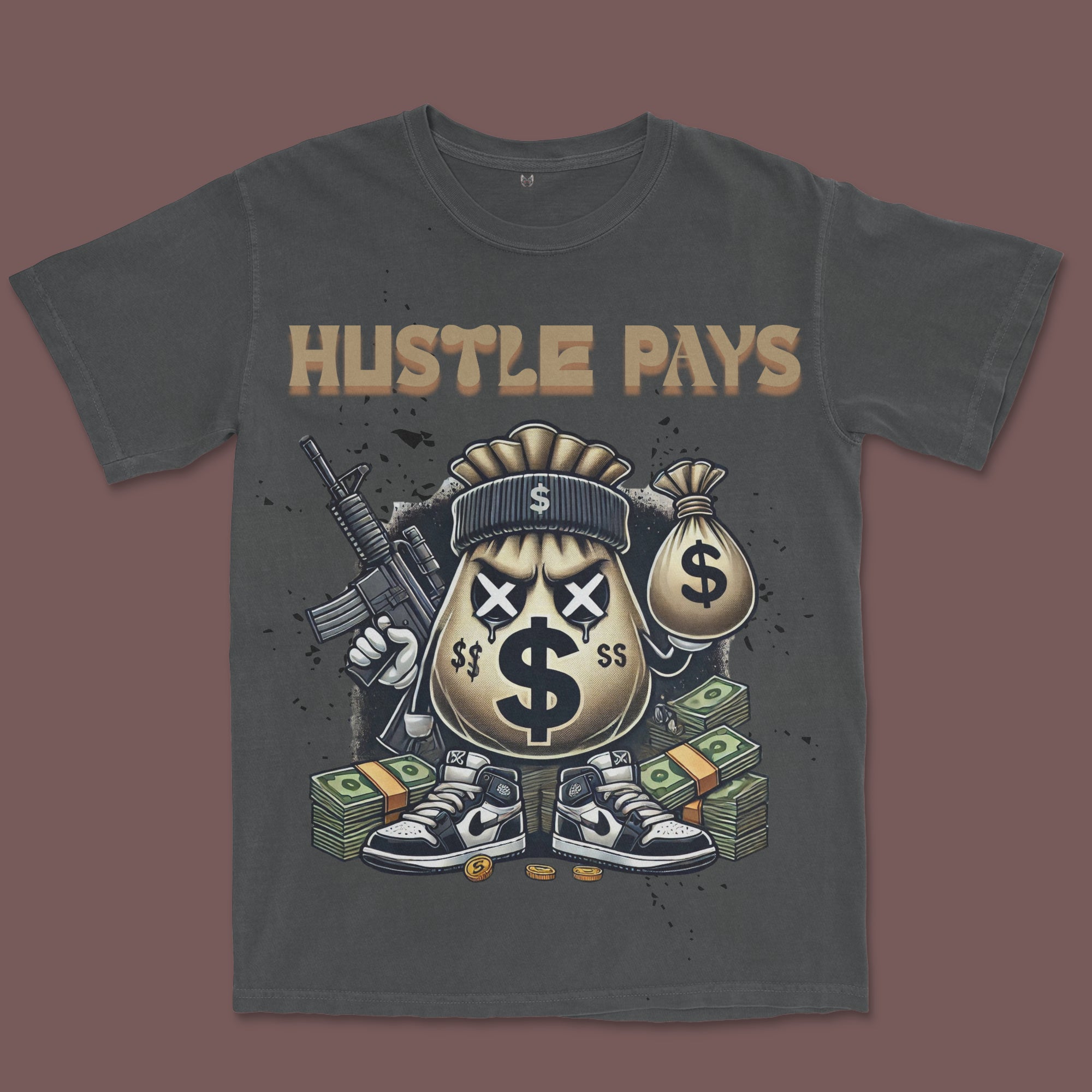 T-SHIRT / Hustle Pays – Stack or Starve Edition