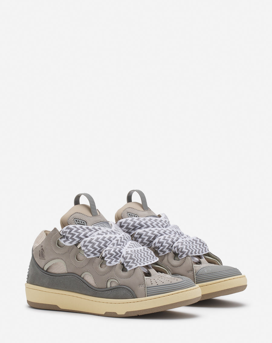 LANVIN - SNEAKER LEATHER CURB SNEAKERS