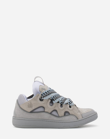 LANVIN - LEATHER CURB SNEAKERS