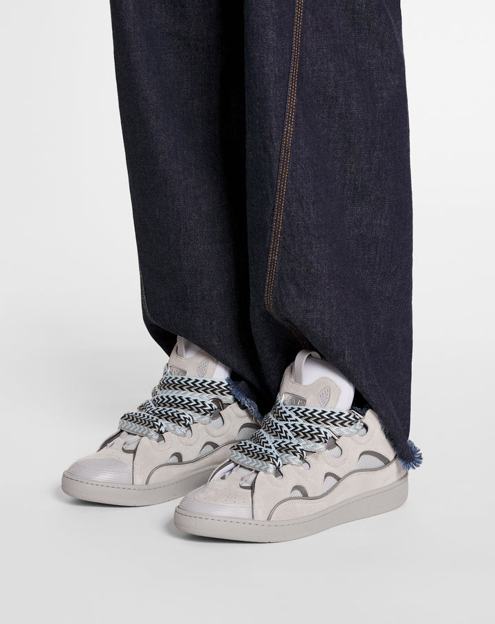 LANVIN - LEATHER CURB SNEAKERS