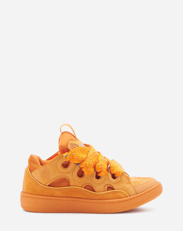 LANVIN - LEATHER CURB SNEAKERS