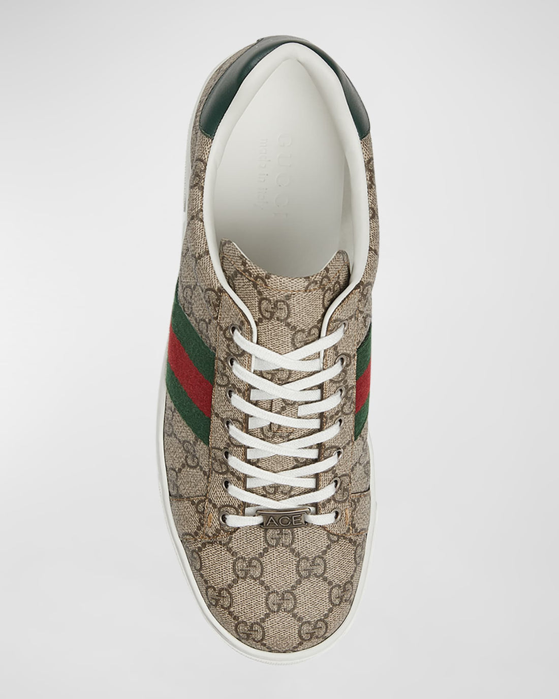 Gucci Men's Gucci Ace Low-Top Sneakers with Web